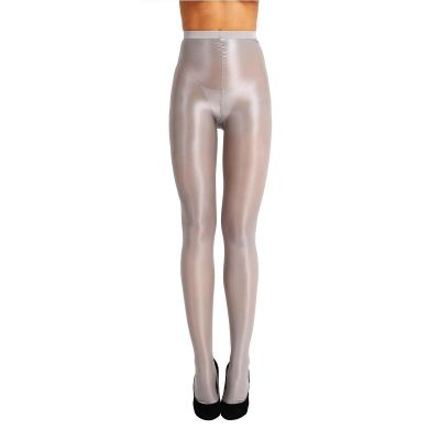 US Women Oil Shiny 70D Tight Pantyhose Spandex Opaque Control Footed Stockings